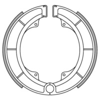 Newfren Rear Brake Shoes for Suzuki GS550 1977-1978