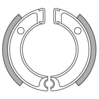 Newfren Front Brake Shoes for Yamaha QT50 1980-1983