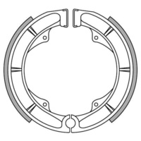 Newfren Rear Brake Shoes for Suzuki LS650 SAVAGE 1986-1989
