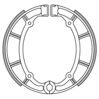 Newfren Rear Brake Shoes for Yamaha XJ750R 1981-1984