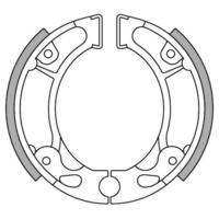 Newfren Rear Brake Shoes for Honda CR80R 1983-1984