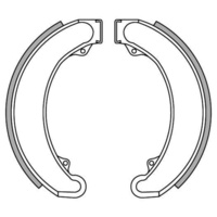 Newfren Front Brake Shoes for Honda CB350F 1975-1977