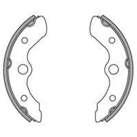 Newfren Front Brake Shoes for Honda FL350R 1985