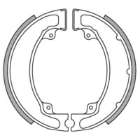 Newfren Rear Brake Shoes for Honda CR250R 1976-1977