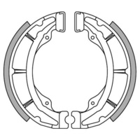 Newfren Rear Brake Shoes for Suzuki RM125 1979
