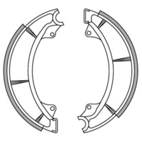 Newfren Front Brake Shoes for Suzuki T500 1968-1975