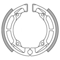 Newfren Rear Brake Shoes for Suzuki LT50 1984-1988