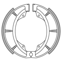 Newfren Front Brake Shoes for Suzuki DR250S 1982-1984