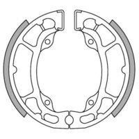 Newfren Front Brake Shoes for Kawasaki KX80 1979-1982