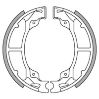 Newfren Front Brake Shoes for Kawasaki KD80 1980-1990