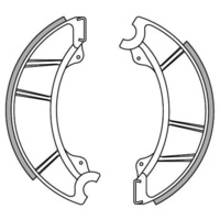 Newfren Front Brake Shoes for Kawasaki Z250 TWIN SPOKED 1980-1982