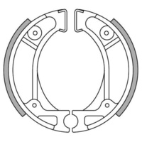 Newfren Rear Brake Shoes for Honda CR60R 1985