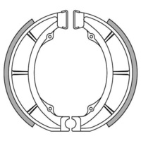 Newfren Rear Brake Shoes for Honda XBR500 1986-1988
