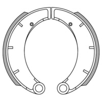 Newfren Rear Brake Shoes for MZ ETZ125 1982-1992
