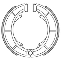 Newfren Rear Brake Shoes for Suzuki DR750S 1988