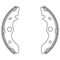 Newfren Front Brake Shoes for Kawasaki KLF300 2WD 1986-1987