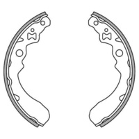 Newfren Front Brake Shoes for Kawasaki KAF300 MULE 550 1992-2000