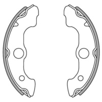 Newfren Front Brake Shoes for Honda TRX350TM 2000-2006