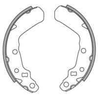 Newfren Front Brake Shoes for Suzuki LT-F4WDX KING QUAD 300 1991-1998