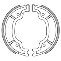 Newfren Rear Brake Shoes for Yamaha RT180 1997-1998