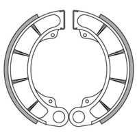 Newfren Rear Brake Shoes for Honda TRX350TM 2000-2006