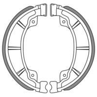 Newfren Rear Brake Shoes for Daelim VS125 CRUISER 2001-2003