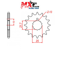 MTX Front Sprocket 15T for Suzuki GSX750E (16V) 1980-1983 10-001-15