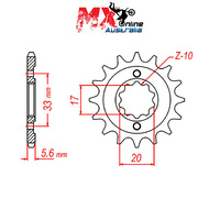 MTX Front Sprocket 13T for Suzuki GS250 1980-1982 10-113-13