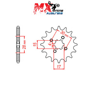 MTX Front Sprocket 15T Honda XL70 1974-1976 10-116-15