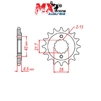 MTX Front Sprocket 17T Kawasaki EN500 VULCAN 1996-2006 10-269-17