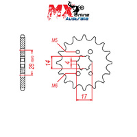 MTX Front Sprocket 14T 10-277-14