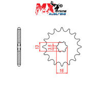 MTX Front Sprocket 12T for Suzuki DS80 1978-2000 10-2J5-12