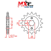 MTX Front Sprocket 17T Honda CB550F 1975-1977 10-300-17