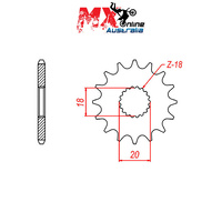 MTX Front Sprocket 13T for Suzuki GN125 1982-2018 10-417-13
