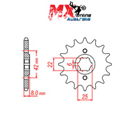 MTX Front Sprocket 13T Honda NX650 Dominator J-N Model 1988 10-429-13