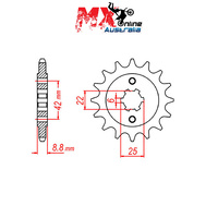 MTX Front Sprocket 15T Honda CB400ND TWIN 1982 10-443-15