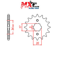 MTX Front Sprocket 11T for Suzuki RM85 SW 2002-2018 10-459-11