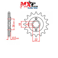 MTX Front Sprocket 15T 10-48Y-15