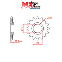MTX Front Sprocket 14T Yamaha TT250R 1993-1997 10-4GY-14