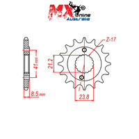 MTX Front Sprocket 13T Honda XR400R 1996-2005 10-587-13