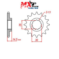 MTX Front Sprocket 12T 10-6KS-12