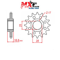 MTX Front Sprocket 20T BMW F800R 2009-2018 10-BM5-20