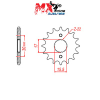 MTX Front Sprocket 15T Honda CRF50F 2004-2018 10-GC4-15