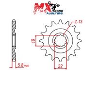 MTX Front Sprocket 13T Husqvarna TE250 2011-2013 10-HQ7-13