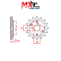 MTX Front Sprocket 14T 10-KE8-14