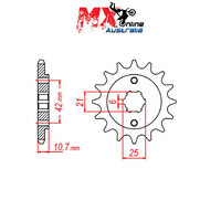 MTX Front Sprocket 16T 10-MA7-16