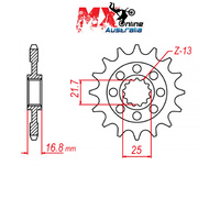 MTX Front Sprocket 16T Honda NC700S 2012-2013 10-MGS-16