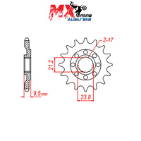 MTX Front Sprocket 15T Honda CR500RE ENDURO 2002 10-ML4-15