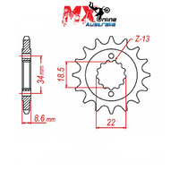 MTX Front Sprocket 15T KTM RC 390 2014-2017 10-RC3-15