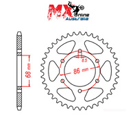 MTX Rear Sprocket 40T 11-002-40